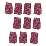 Maxbell 10x Christmas Gift Bag Presents Bag for Home Decoration Party Decor Supplies Red and white