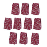 Maxbell 10x Christmas Gift Bag Presents Bag for Home Decoration Party Decor Supplies Red and white