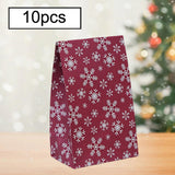 Maxbell 10x Christmas Gift Bag Presents Bag for Home Decoration Party Decor Supplies Red and white