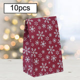 Maxbell 10x Christmas Gift Bag Presents Bag for Home Decoration Party Decor Supplies Red and white