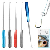 Maxbell Fishing Hook Remover Portable Removal Tool for Freshwater Reservoirs Outdoor black with bag