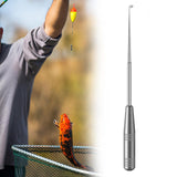 Maxbell Fishing Hook Remover Portable Removal Tool for Freshwater Reservoirs Outdoor gray with bag