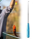 Maxbell Fishing Hook Remover Portable Removal Tool for Freshwater Reservoirs Outdoor blue with bag