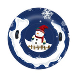 Maxbell Inflatable Snow Sled Thick Bottom Adults Snow Tubing Snow Sleds with Handles