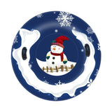 Maxbell Inflatable Snow Sled Thick Bottom Adults Snow Tubing Snow Sleds with Handles