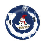 Maxbell Inflatable Snow Sled Thick Bottom Adults Snow Tubing Snow Sleds with Handles