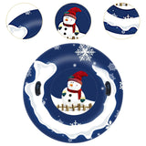 Maxbell Inflatable Snow Sled Thick Bottom Adults Snow Tubing Snow Sleds with Handles
