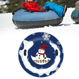 Maxbell Inflatable Snow Sled Thick Bottom Adults Snow Tubing Snow Sleds with Handles
