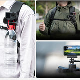 Sports Camera Backpack Mount Multipurpose Shoulder Strap Clip Mount