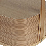 Maxbell Portable Bento Box Practical Wood Wooden Bento Box for Work Farmhouse School 22x22x21 cm Wooden