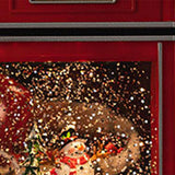 Maxbell Christmas Snow Globe Lantern with Music Home Decor for Home Indoor Christmas snowman