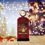 Maxbell Christmas Snow Globe Lantern with Music Home Decor for Home Indoor Christmas snowman