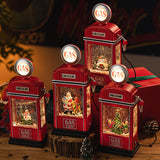 Maxbell Christmas Snow Globe Lantern with Music Home Decor for Home Indoor Christmas Christmas tree
