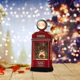 Maxbell Christmas Snow Globe Lantern with Music Home Decor for Home Indoor Christmas car