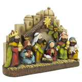 Maxbell Nativity Scene Figurine Decorative Religious Craftwork for Home Car Tabletop