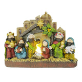 Maxbell Nativity Scene Figurine Decorative Religious Craftwork for Home Car Tabletop