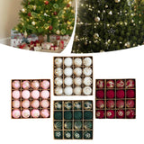 Maxbell 16Pcs Christmas Balls Crafts DIY Baubles for Christmas Gifts Festive Wedding white