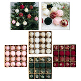 Maxbell 16Pcs Christmas Balls Crafts DIY Baubles for Christmas Gifts Festive Wedding white