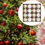 Maxbell 16Pcs Christmas Balls Crafts DIY Baubles for Christmas Gifts Festive Wedding white