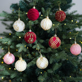 Maxbell 16Pcs Christmas Balls Crafts DIY Baubles for Christmas Gifts Festive Wedding white