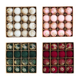 Maxbell 16Pcs Christmas Balls Crafts DIY Baubles for Christmas Gifts Festive Wedding white