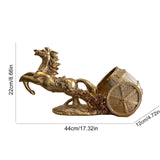Maxbell Wine Bottle Holder Animal Figurine Bottle Rest Statue for Bar Countertop Decor Gold