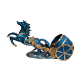 Maxbell Wine Bottle Holder Animal Figurine Bottle Rest Statue for Bar Countertop Decor Dark Blue