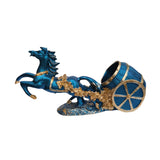 Maxbell Wine Bottle Holder Animal Figurine Bottle Rest Statue for Bar Countertop Decor Dark Blue