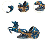Maxbell Wine Bottle Holder Animal Figurine Bottle Rest Statue for Bar Countertop Decor Dark Blue