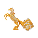 Maxbell Wine Bottle Holder Animal Figurine Bottle Rest Statue for Bar Countertop Decor Horse Gold
