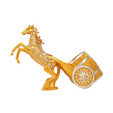 Maxbell Wine Bottle Holder Animal Figurine Bottle Rest Statue for Bar Countertop Decor Horse Gold