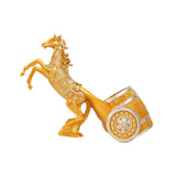 Maxbell Wine Bottle Holder Animal Figurine Bottle Rest Statue for Bar Countertop Decor Horse Gold