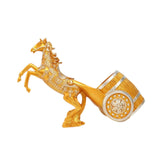 Maxbell Wine Bottle Holder Animal Figurine Bottle Rest Statue for Bar Countertop Decor Horse Gold