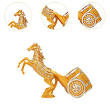 Maxbell Wine Bottle Holder Animal Figurine Bottle Rest Statue for Bar Countertop Decor Horse Gold