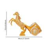 Maxbell Wine Bottle Holder Animal Figurine Bottle Rest Statue for Bar Countertop Decor Horse Gold