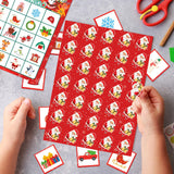 Maxbell Christmas Party Paper Bingo Cards Group Game for Colleagues Kids Family