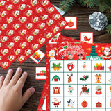 Maxbell Christmas Party Paper Bingo Cards Group Game for Colleagues Kids Family