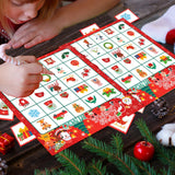 Maxbell Christmas Party Paper Bingo Cards Group Game for Colleagues Kids Family