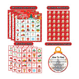 Maxbell Christmas Party Paper Bingo Cards Group Game for Colleagues Kids Family