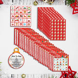 Maxbell Christmas Party Paper Bingo Cards Group Game for Colleagues Kids Family