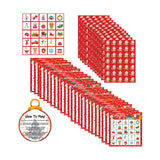 Maxbell Christmas Party Paper Bingo Cards Group Game for Colleagues Kids Family