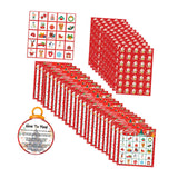 Maxbell Christmas Party Paper Bingo Cards Group Game for Colleagues Kids Family