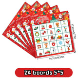 Maxbell Christmas Party Paper Bingo Cards Group Game for Colleagues Kids Family