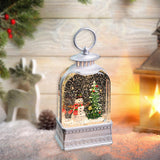 Lighted Snow Globe Lantern Gift Light up Musical Box for Wedding Indoor Home