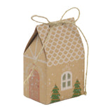 Maxbell 50x Christmas Kraft Paper Bags Cookie Gift Bags for Festival Christmas Party