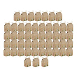 Maxbell 50x Christmas Kraft Paper Bags Cookie Gift Bags for Festival Christmas Party