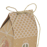 Maxbell 50x Christmas Kraft Paper Bags Cookie Gift Bags for Festival Christmas Party