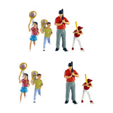 Maxbell 1/64 Miniature People Figures for Micro Landscapes Photography Props Diorama 4 pieces
