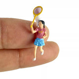 Maxbell 1/64 Miniature People Figures for Micro Landscapes Photography Props Diorama 4 pieces