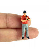 Maxbell 1/64 Miniature People Figures for Micro Landscapes Photography Props Diorama 4 pieces